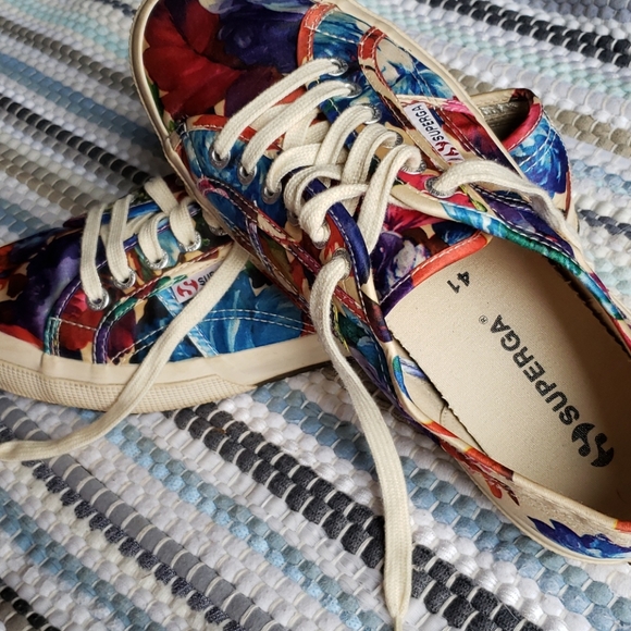 Womans SUPERGA Floral Sneakers - Picture 3 of 8